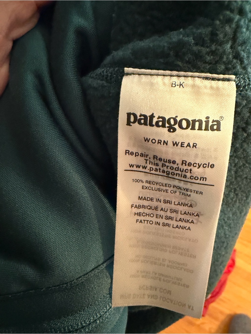 Patagonia Better Sweater Dark Green Full-Zip Vest (Sz M - excellent condition) - Picture 3 of 4